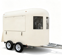Remorque pour chevaux miniature, bar mobile, remorque pour 4 chevaux, camion de restauration à col de cygne, remorque pour chevaux, norme européenne