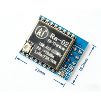 Módulo Inalámbrico LORA SX1278 de Espectro Ensanchado, 433MHz, Interfaz SPI, 60kbps, LTE -148dBm, Alta Sensibilidad, Largo Alcance de 15M, RA-02