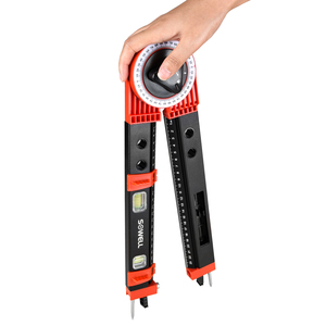 Meistverkauftes Holzbearbeitungswerkzeug Winkelmesser Aluminium-Winkellineal mit Wasserwaage - Product Image 1
