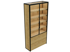 Estante Metálico de Doble Cara, Estilo Vintage, Resistente, para Exhibición de Alimentos en <span class=keywords><strong>Tiendas</strong></span> Gourmet - Product Image 4