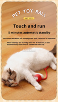 Juguete para Gatos con Movimiento Automático, Material de Silicona y PC, Bola de Juguete Duradera para Gatos