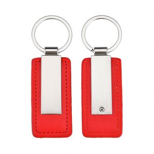 Sangle en cuir PU artificiel avec barre métallique, pendentif personnalisé avec logo de voiture, cadeau, gravure au laser, porte-clés rétro vintage - Product Image 1