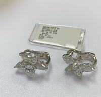 OEM 925 Sterling Silber Marquise-Schliff CZ Blumenförmige Ohrringe für Damen Hochzeiten, Exquisiter und Modischer Schmuck