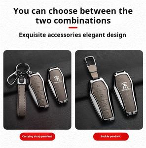 Convient pour la coque de clé BYD Song DM, étui de clé en métal, coque de protection - Product Image 3