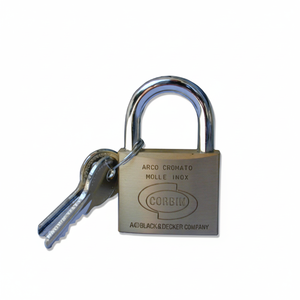 Lucchetto di Sicurezza CORBIN MM 60 LAF78377 con Chiave, in Ferro e Ottone Massiccio, Prodotto in Italia - Product Image 2