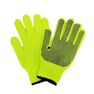 Vietnam CVC PVC Dot Coated Work Gloves Anti Slip Breathable Reusable Safety Gloves Knitted Wrist <b>Logistics</b> <b>Packaging</b> Light Work - Product Image 6