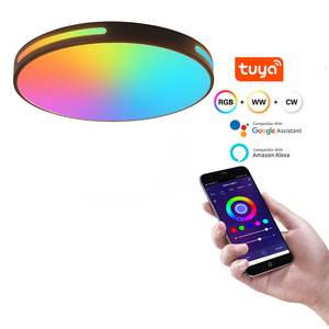 Nuova lampada da soffitto wifi tuya plafoniere a led RGB smart RAPHAEL la luce laterale senza sfarfallio CCT music Voice control - Product Image 1