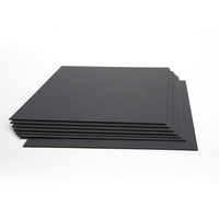 Feuilles de carton duplex recyclé noir épais et rigide, double couchage, personnalisées pour emballage de bougies, cadeaux, artisanat, boîtes à chaussures, impression jet d'encre
