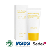 Crème solaire quotidienne clarifiante pour la peau Pore+Skin SPF 50, protection solaire à large spectre avec TXA et niacinamide, non collante, soin coréen pour la peau