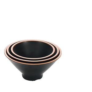 Tazón Cónico de Melamina Negro Grande, Tazón Comercial para Comidas de Hotel, Café y Té - Product Image 2