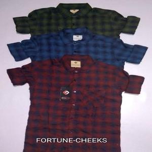 เสื้อสำหรับผู้ชายผ้าฝ้ายลำลองพิมพ์ลายเรขาคณิตปกสี่เหลี่ยมระบายอากาศได้ผ้าสักหลาดป้องกันการเกิดคราบ - Product Image 3