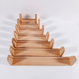 Socle <span class=keywords><strong>de</strong></span> présentation moderne avec éclairage LED central, base en bois <span class=keywords><strong>de</strong></span> hêtre pour acrylique, <span class=keywords><strong>plexiglas</strong></span>, <span class=keywords><strong>table</strong></span> LED multicolore pour la maison, la chambre à coucher - Product Image 4