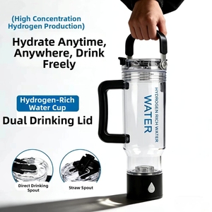 Bouteille d'<span class=keywords><strong>eau</strong></span> hydrogénée portable OEM ODM 4000ppb 750ml SPE PEM pureté >99,99% pour voiture, bureau, extérieur, camping, voyage, sport - Product Image 2