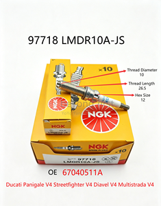 Candela NGK Originale LMDR10A-JS Codice 97718 Pezzo OEM 67040511A Per Ducati Panigale, Diavel, Multistrada, Streetfighter V4 - Product Image 5