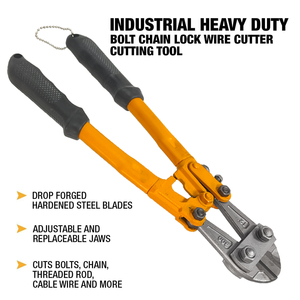 Coupe-boulons robuste pour chaînes, clés à chaîne, coupe-vis, outils pour clôtures à mailles, pince coupante pour fils - Product Image 4