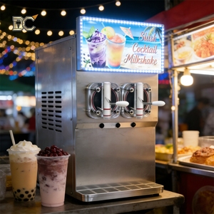 Machine de fabrication de canettes pour boissons commerciales |   Machine à slush 3 réservoirs 11L pour mini distributeur automatique de snacks et de boissons, utilisation facile - Product Image 2