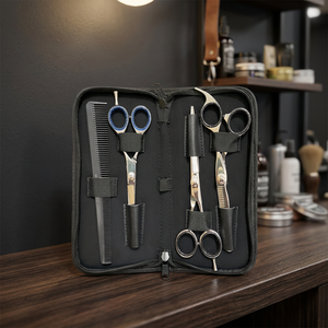 ASAP BEAUTY PAKISTAN Eco-Friendly Stainless Steel SUS 440c Salon Scissors Set Long <b>Heavy</b>-<b>Duty</b> Blades for Hair Extension - Product Image 3
