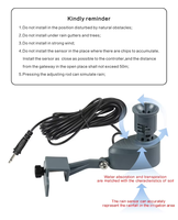 Sonde de détection de pluie pour serre, compatible avec les systèmes d'irrigation automatique pour serres, vergers, fermes et jardins