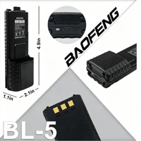 Batterie rechargeable Baofeng UV-5R BL-5 3800mAh, batterie étendue pour radio UV-5RB UV-5RE BF-F8