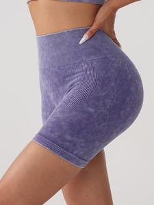 Leggings de Yoga de Cintura Alta con Cintura Elástica, Estiramiento en Cuatro Direcciones, Transpirables, de Secado Rápido, 3/4, con Estampado de Guingán, para Correr - Product Image 3