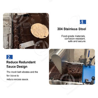 OCEAN Henan Bakery Chocolate Enrober Convoyeur à bande Biscuit Enrobe Machine avec réservoir d'humeur