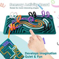 Nouveauté 2025 : Jouet Magique Double Face Anti-Stress pour Enfants, Plateau d'Activité Sensorielle en Silicone