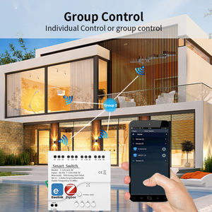 Interrupteur intelligent ZB-EV-TDQ Tuya Zigbee 220V à 4 canaux avec boîtier pour rail DIN, compatible Smart Life et application eWelink, contrôle à distance - Product Image 6