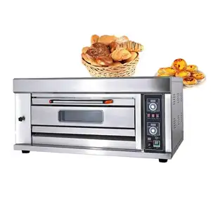 1Deck 1 Tablett 2 Tabletts Gasdeckofen Gasbrot back maschine Elektrischer Backofen Gewerblicher Gas backofen