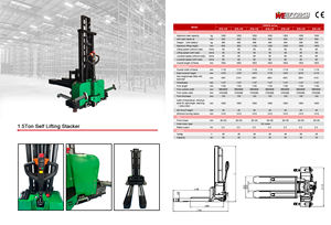 WELIFTRICH Transpalette semi-électrique 500 kg 700 kg 1000 kg 1300 mm à chargement automatique, transpalette portable - Product Image 4