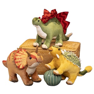Juguete <span class=keywords><strong>de</strong></span> <span class=keywords><strong>Peluche</strong></span> <span class=keywords><strong>de</strong></span> Dinosaurio, Tiranosaurio Rex, Regalo Navideño para Niños, Triceratops <span class=keywords><strong>de</strong></span> <span class=keywords><strong>Peluche</strong></span>, Regalo para Niños, Poliéster, Algodón PP - Product Image 1