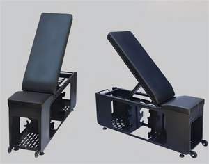 ม้านั่งออกกำลังกายแบบกล่องโลหะ พับเก็บได้ พกพาสะดวก ทนทาน ปรับระดับได้ สำหรับซิทอัพ ดัมเบลฟลายส์ แบบรวมในตัว - Product Image 2