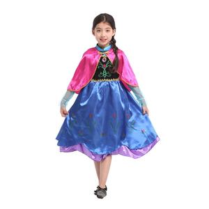 Déguisement de fête d'anniversaire de carnaval, déguisement de princesse <span class=keywords><strong>Elsa</strong></span> givrée, <span class=keywords><strong>robe</strong></span> de princesse violette pour filles - Product Image 2