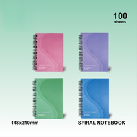 Carnet A4 personnalisé en gros, couverture rigide, ouverture à plat 180°, reliure spirale durable, 100 feuilles de papier sans bois, impression numérique