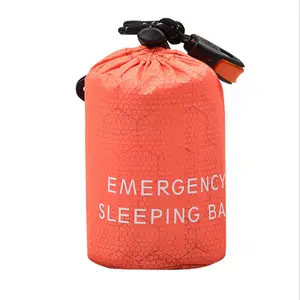 Outdoor Emergency Lifesaving Sleeping Bag PE Aluminum Film Warm Emergency Tent Sleeping Bag