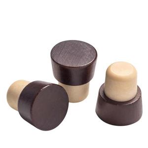 Bouchons de liège naturels pour bouteilles de vin, bouchons en liège en forme de T avec dessus en bois, approvisionnement en vrac - Product Image 4