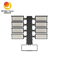 Éclairage professionnel pour grand centre sportif, projecteur LED 1200W, éclairage de stade avec chaque module réglable en direction