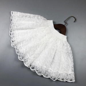 Jupe de danse en dentelle blanche pour fille, vêtement Tutu de couleur unie Tutu pour enfants et bébés, collection printemps, automne 2022 - Product Image 2
