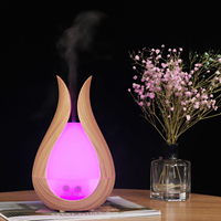 Luxe Portable Électrique Écologique En Plastique Ultrasons Huile Essentielle Aroma Diffuseur LED Lumière Télécommande Décoration de La Maison