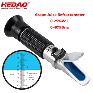 RHW-25brixATC एटीसी हाथ में शराब Refractometer ब्रिक्स Refractometer शराब व्हिस्की के लिए बीयर शराब पक