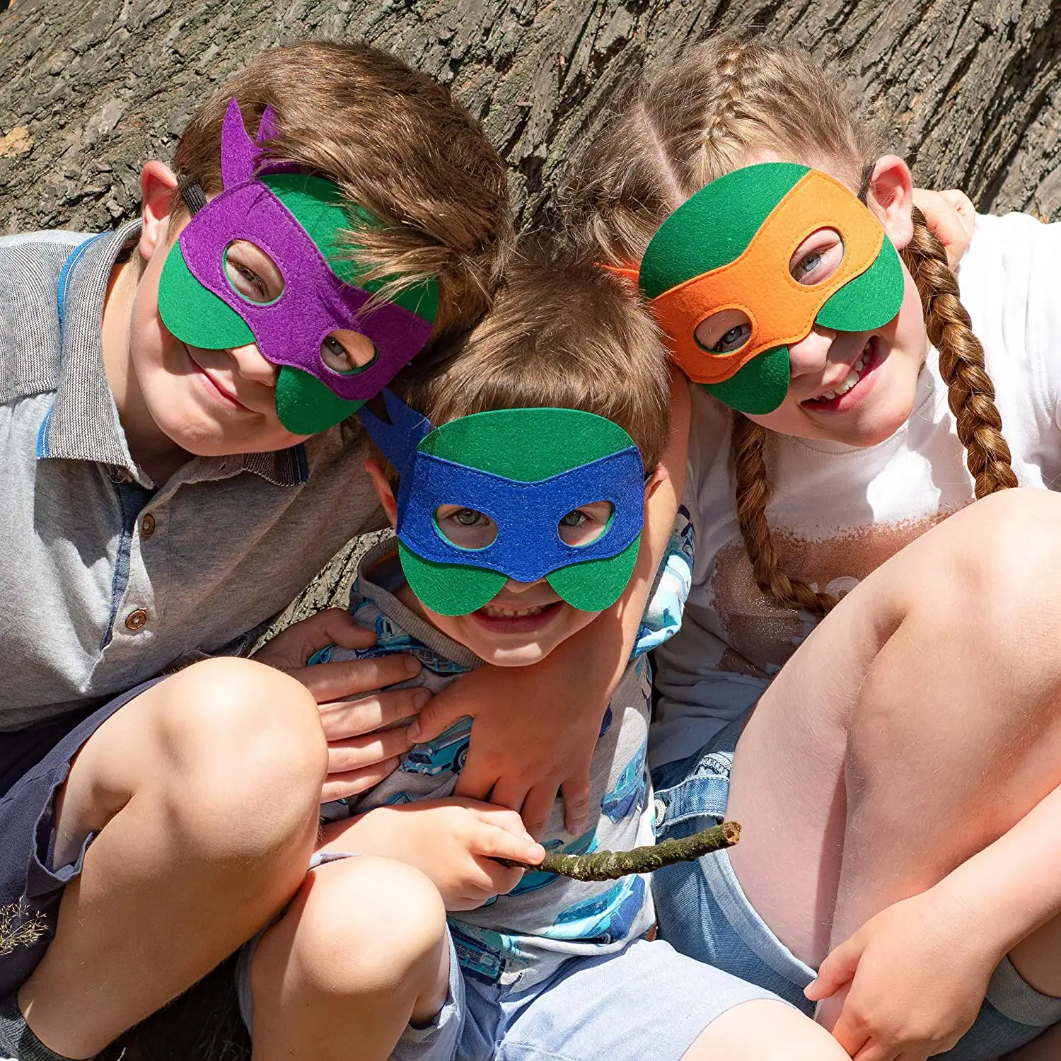 Miglior regalo di compleanno decorazione del partito forniture giocattolo per bambini maschera per il viso carino divertente maschera per gli occhi ninja turtle feltro maschera per i regali promozionali