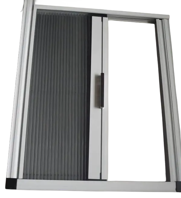 Luxury Design Custom Install pleated mesh fly screen Retractable Mosquito Screens Window