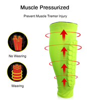 Protège-tibia léger Anti-Collision, manchons de mollet de Compression pour le sport