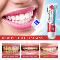 SADOER 100g Dentifrice à l'extrait de grenade Nettoyage en profondeur Blanchiment des dents Ultra Blanc Haleine fraîche Santé dentaire Faible MOQ