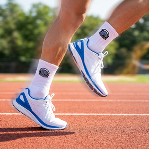 ODM Custom logo Quick Dry Sports <b>Socks</b> Custom Lightweight Combed Cotton Cushioned Crew Athletic <b>Socks</b> for Outdoor Sports - Product Image 2