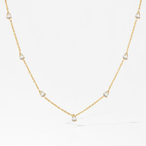 CLIORO Coloré Zircon Noël À La Mode Plaqué Or Bijoux De Mode En Acier Inoxydable Femmes Charme Colliers pour Femmes - Product Image 1