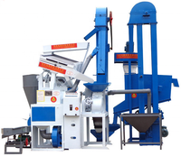 Machine à moudre le riz machine à moudre le riz ensemble complet moulin à grains commercial combiné machine à moudre le riz le maïs