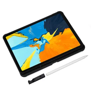 Trifold Transparent Soft Silicone Back Cover Liquid Silicone Tablet Case Lightweight Kickstand Stand for iPad 10.2 8th