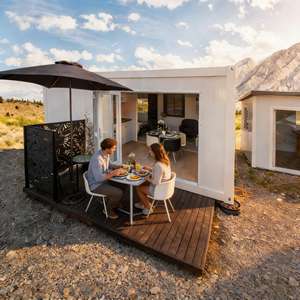 Casa Prefabbricata in Container Espandibile con <span class=keywords><strong>Pannelli</strong></span> <span class=keywords><strong>Sandwich</strong></span> da 20ft e 40ft, Montaggio Rapido - Product Image 1