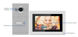 Tuyasmart SIP IP thông minh 7 inch màn hình cảm ứng Video <span class=keywords><strong>intercom</strong></span> với wifi Cat5 Cáp OEM đa gia đình thông minh video Cửa Điện thoại chuông cửa - Product Image 3