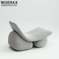 WISEMAX chaise longue moderne inclinable boucle cachemire confort accent loisirs canapé fauteuil chambre salon